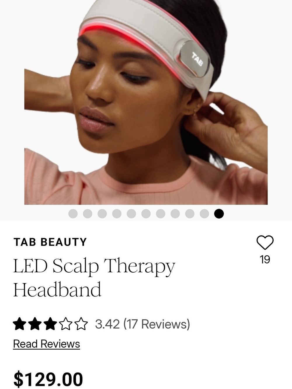 New Unopened LED Scalp Therapy Headband in White - Scalp & Hair Health